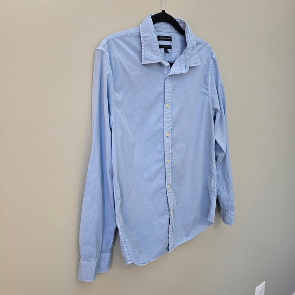 Banana Republic Mens Slim Fit Light Blue Button Down Shirt Size Medium - Picture 3 of 7